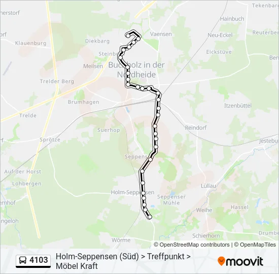 4103 Bus Line Map