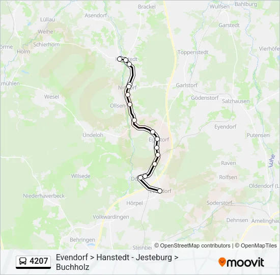 4207 Bus Line Map