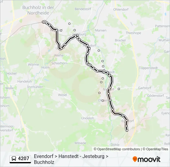 4207 Bus Line Map