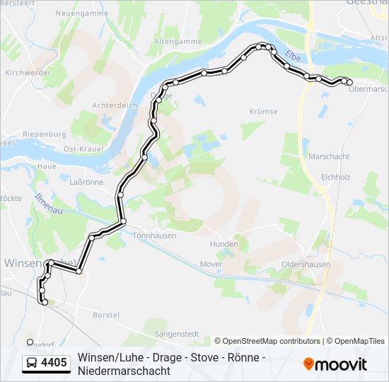 4405 bus Line Map