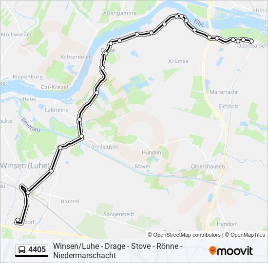 4405 bus Line Map