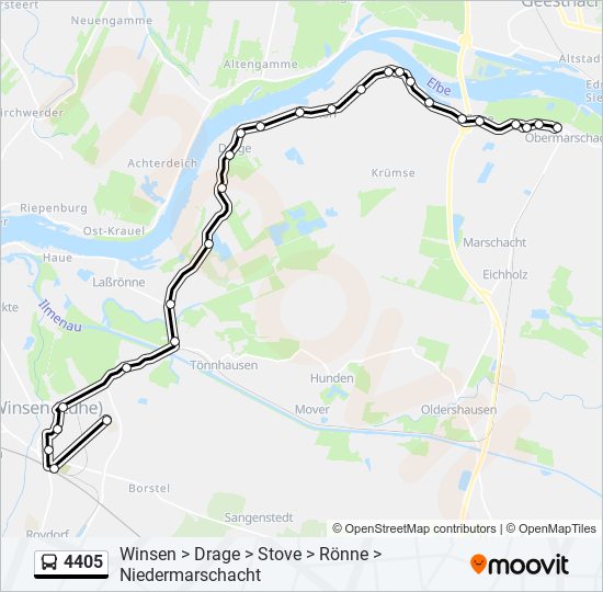 4405 bus Line Map