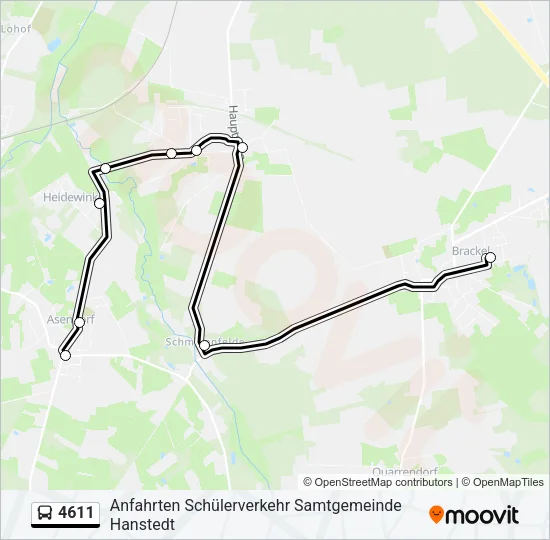 4611 Bus Line Map