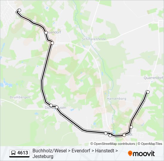 4613 bus Line Map