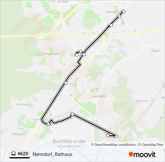 4620 bus Line Map