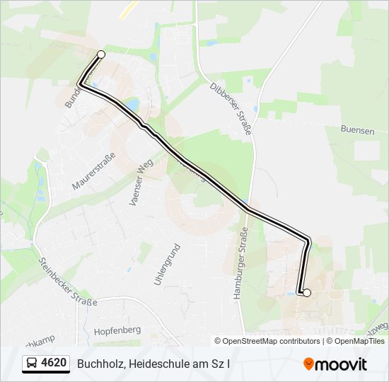 4620 bus Line Map