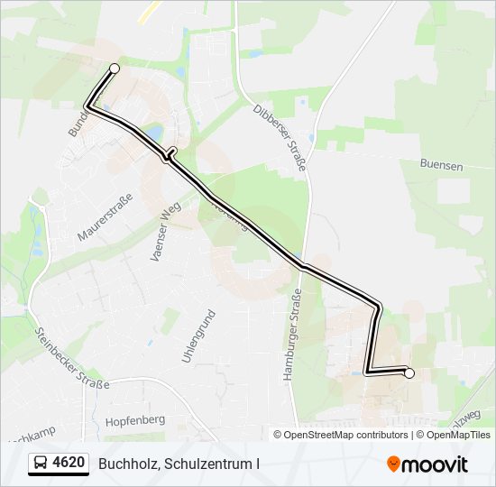 4620 bus Line Map