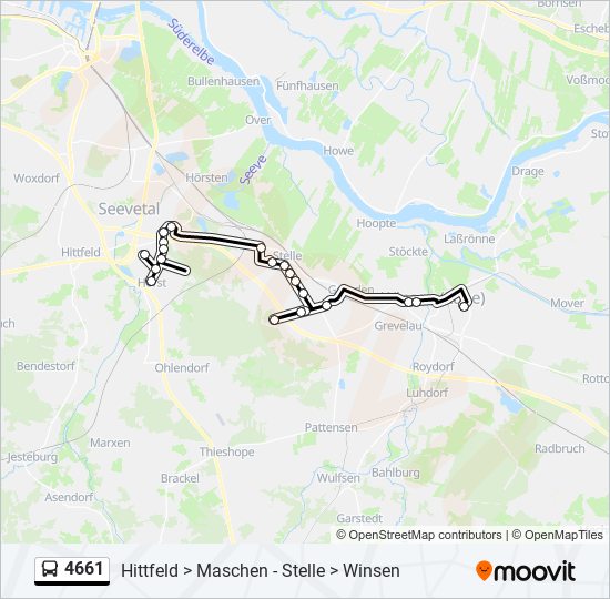 4661 bus Line Map