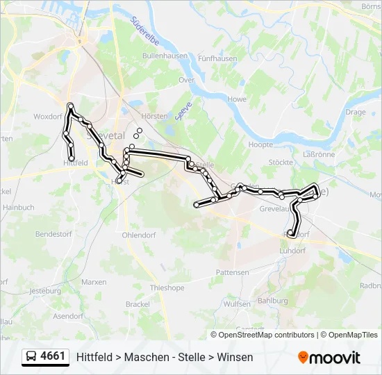 4661 Bus Line Map