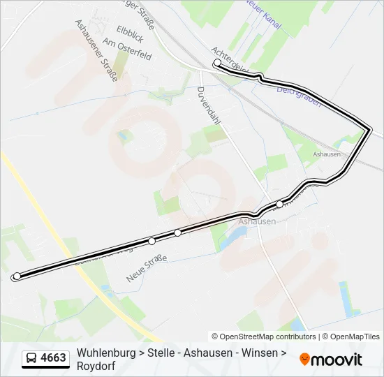 4663 Bus Line Map