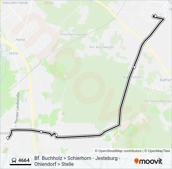 4664 Bus Line Map