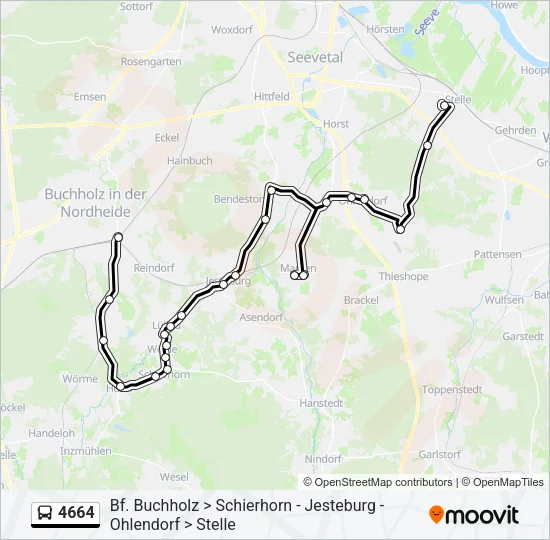 4664 Bus Line Map
