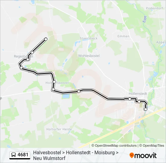 4681 Bus Line Map