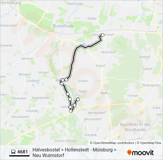 4681 Bus Line Map