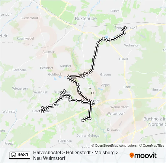 4681 Bus Line Map