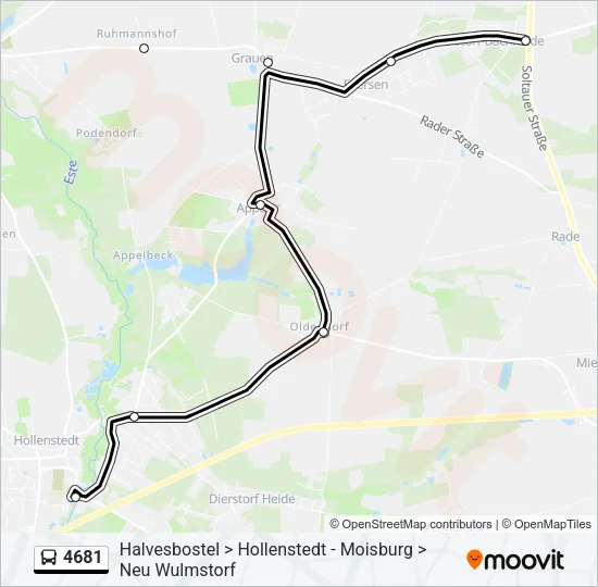 4681 Bus Line Map