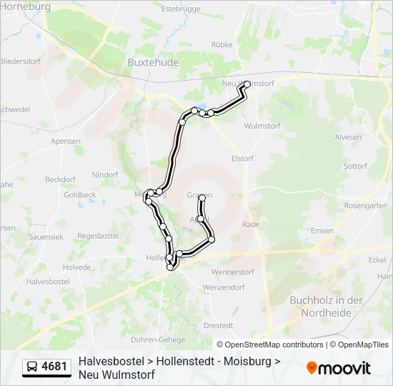 4681 Bus Line Map