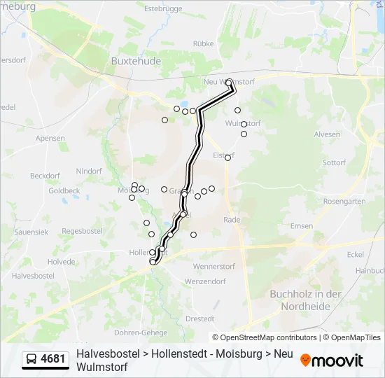 4681 Bus Line Map