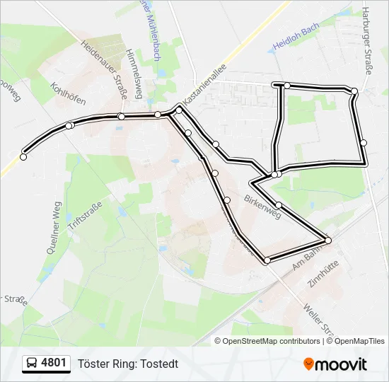 4801 Bus Line Map