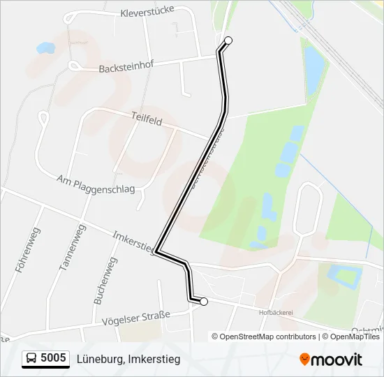 5005 Bus Line Map