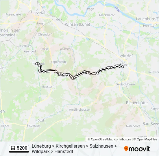 5200 Bus Line Map