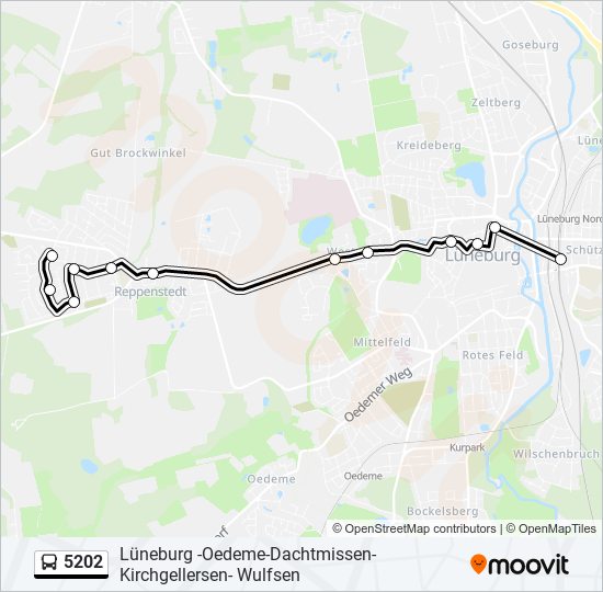 5202 bus Line Map