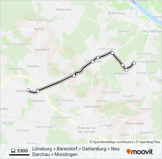 5300 Bus Line Map