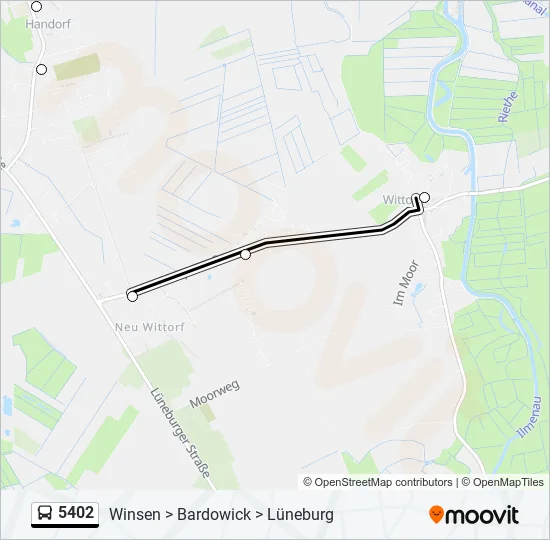 5402 Bus Line Map