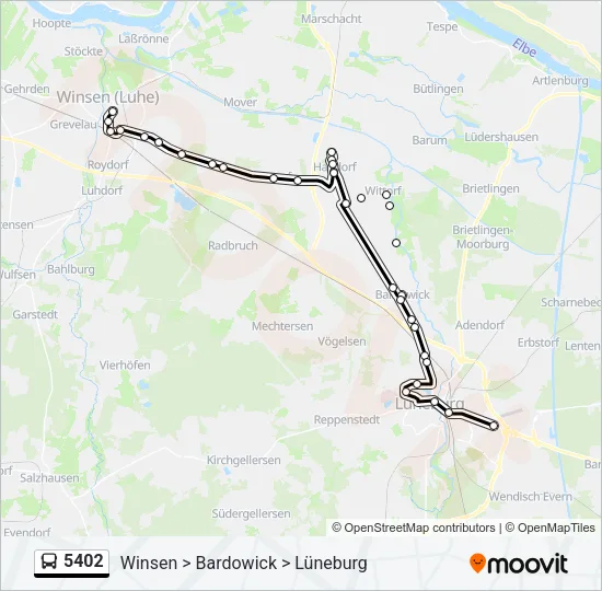 5402 Bus Line Map