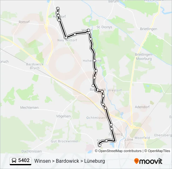 5402 Bus Line Map