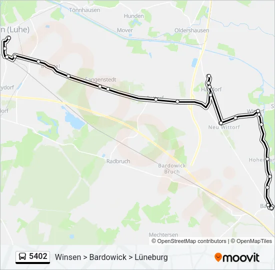 5402 Bus Line Map