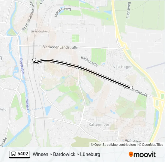 5402 Bus Line Map