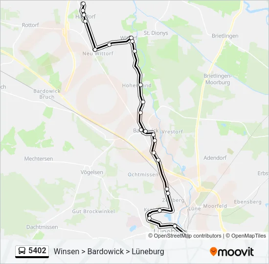 5402 Bus Line Map