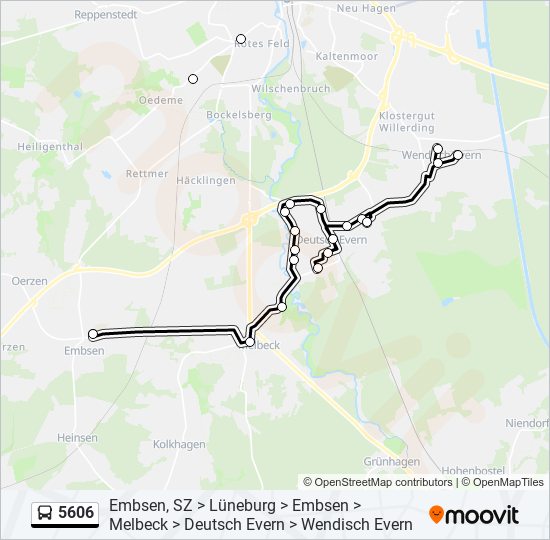 5606 bus Line Map