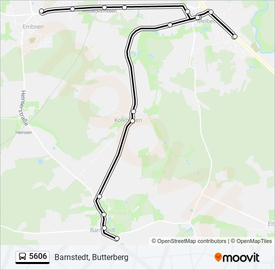 5606 bus Line Map