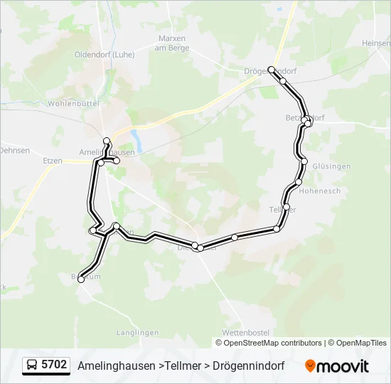 5702 Bus Line Map