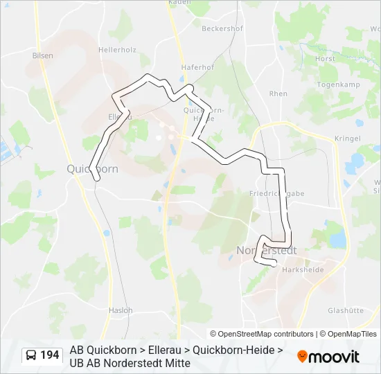 194 Bus Line Map