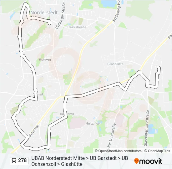 278 Bus Line Map