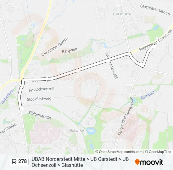 278 Bus Line Map