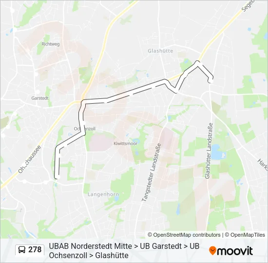 278 Bus Line Map