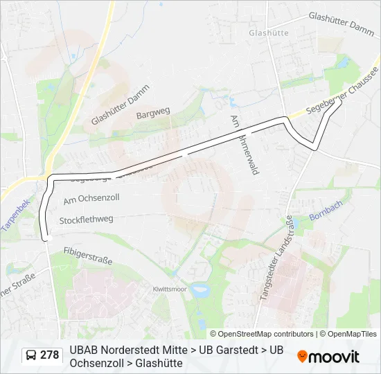278 Bus Line Map