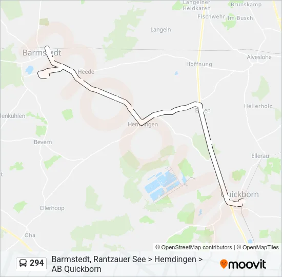 294 Bus Line Map