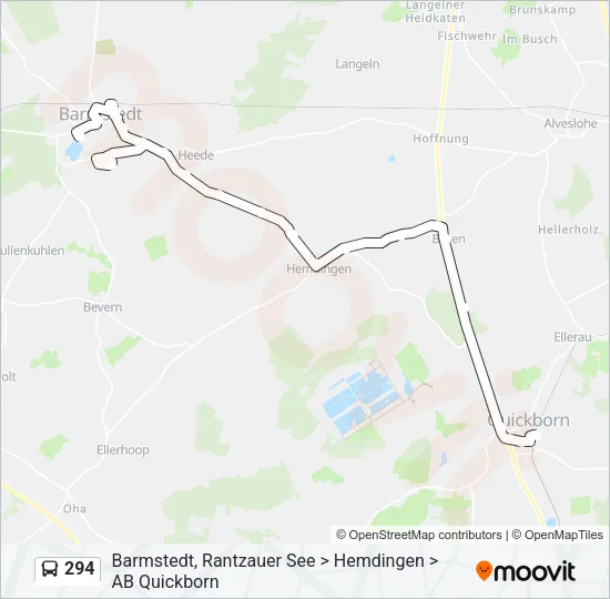294 Bus Line Map