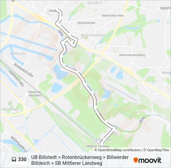 Автобус 330: карта маршрута