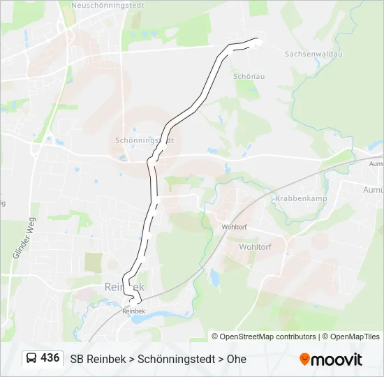 436 Bus Line Map