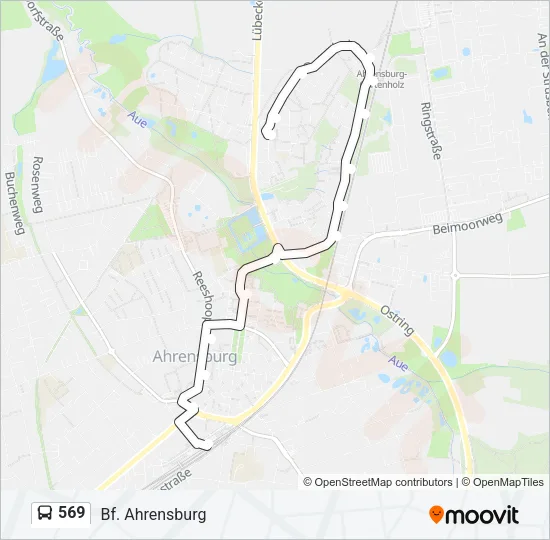 569 Bus Line Map