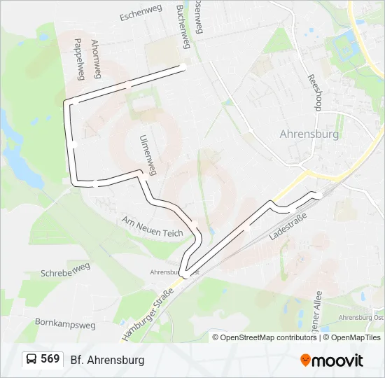 569 Bus Line Map