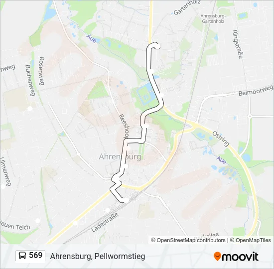 569 Bus Line Map