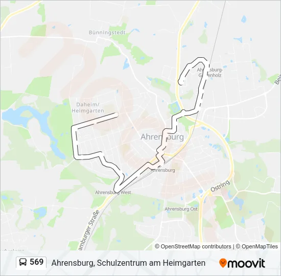 569 Bus Line Map