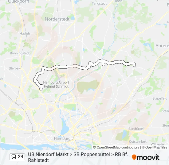 Автобус 24: карта маршрута